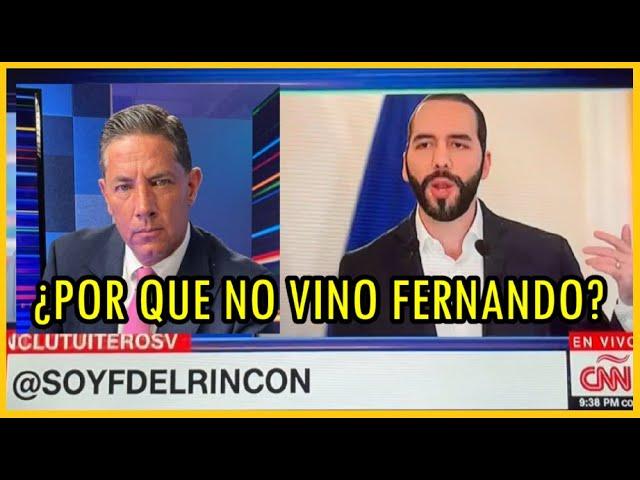 ¿Por que no vino Fernando Del Rincón? Y se la pasa acusando de "dictadura"