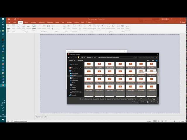 How To : Insert multiple images into PowerPoint at one time