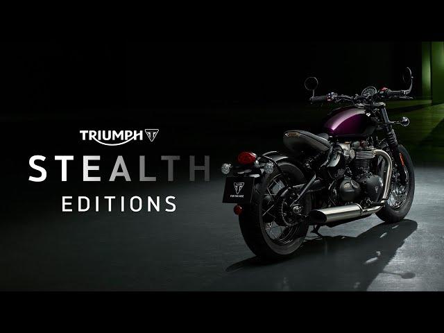 Introducing the ALL-NEW Triumph Bobber Purple Stealth Edition