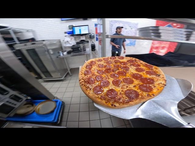 POV: Satisfying Domino's Pizza Slicing