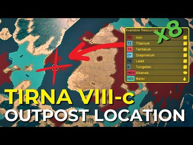 8-in-one Resources Tirna VIII-c Outpost Location in Starfield!