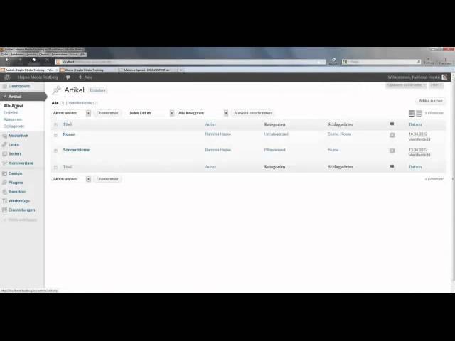 WordPress-Tutorial: Kategorien und Tags