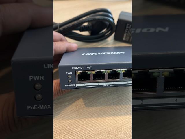 HIKVISION 4+1 port PoE Switch DS-3E0505P-E/M #hikvision #poeswitch #ipcam #technology