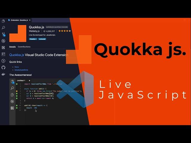 Quokka js. | JavaScript VS code extension | foydalish