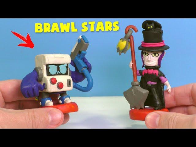 Making Mortis and 8-Bit with clay | Brawl Stars