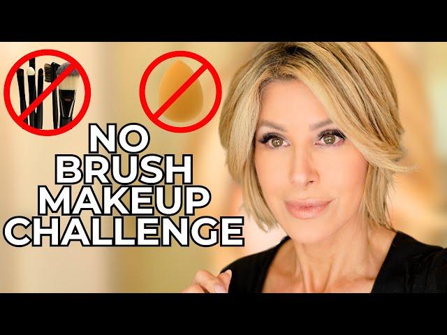 No Brushes, Sponges, or Tools Challenge | Hands-Only Makeup Tutorial | Dominique Sachse