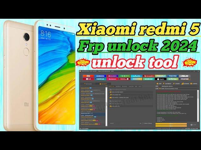 redmi 5 Frp unlock via unlock tool ll  Xiaomi Redmi 5 Frp unlock 2024 new mathad 100% done