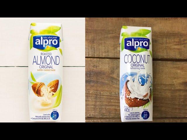 ОБЗОР РАСТИТЕЛЬНОГО МОЛОКА Alpro(АЛЬПРО)/МИНДАЛЬНОЕ И КОКОСОВОЕ ALPRO/ВЕГАНСКОЕ МОЛОКО/МОЖНО в ПОСТ!