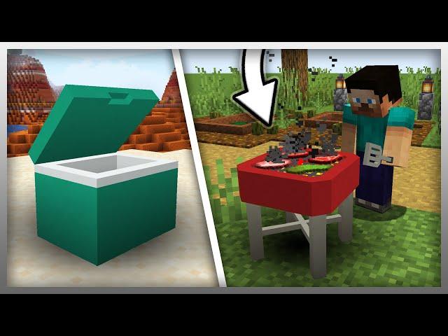 ️ NEW Grill and Cooler in MrCrayfish's Furniture Mod (Minecraft)