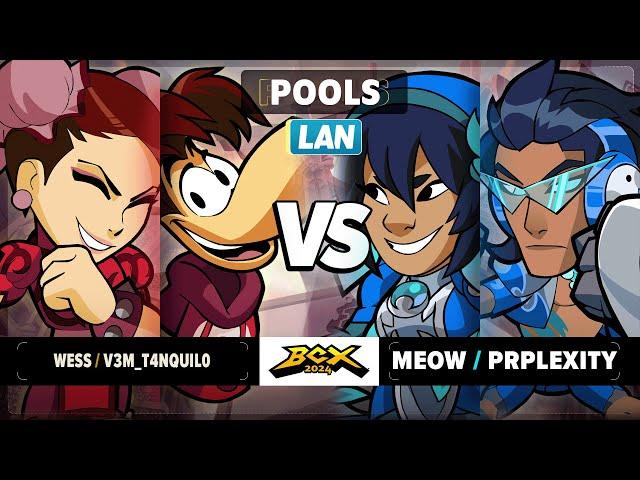 Wess & V3M_T4NQUIL0 vs meow & Prplexity - Pools - Brawlhalla World Championship 2024 - LAN 2v2