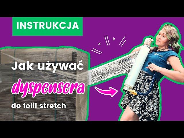 Jak używać dyspensera do folii stretch Owijanie palet️Instrukcja Odwijacz do folii stretch