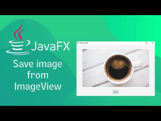 JavaFX and Scene Builder - How to save image from ImageView