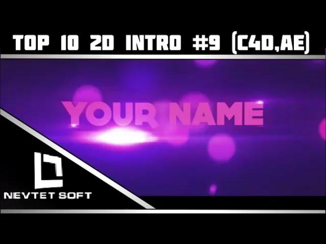 (BEST)Top 10 Intro #9 2D (C4D,AE)+Free Download (With tutorial)