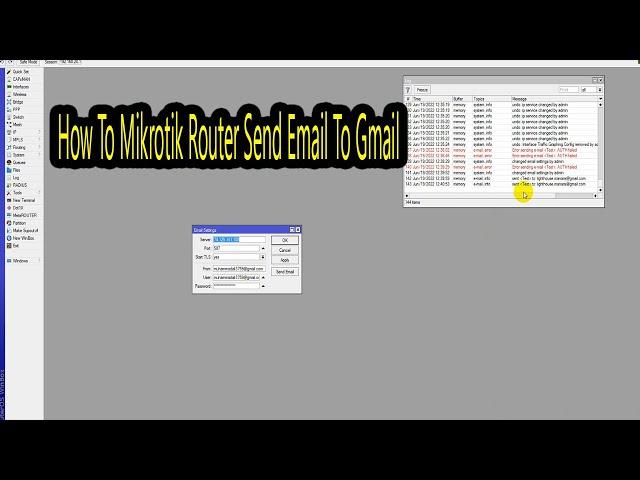 How To Mikrotik Router Send Email To Gmail