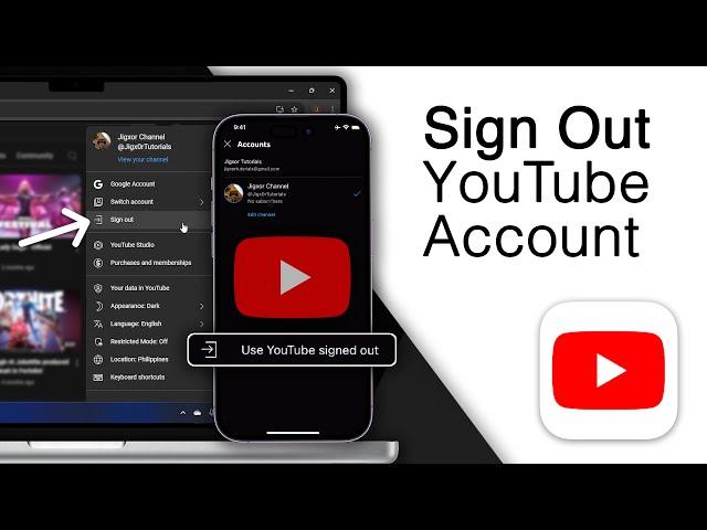 How To Sign Out YouTube Account! [2024]