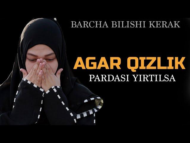 ABDULLOH DOMLA BARCHA BILISHI KERAK AGAR QIZLIK PARDASI YIRTILSA