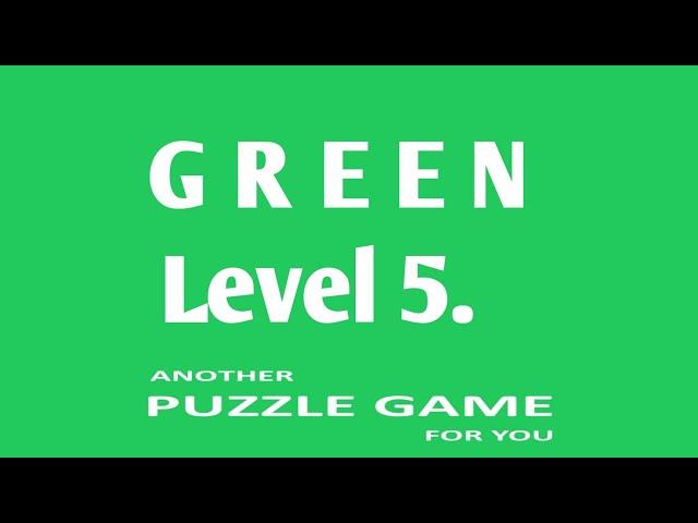 GREEN Level 5 Androidios Gameplay Walkthrough By Bart Bonte