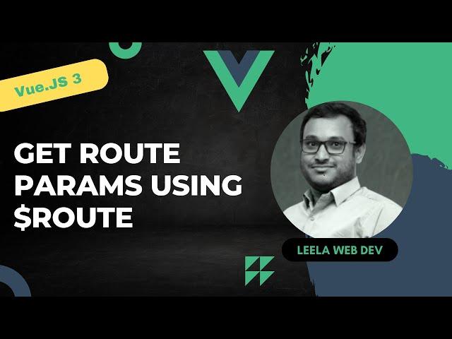 47. Load single post details with route params and access params using $route - Vue 3