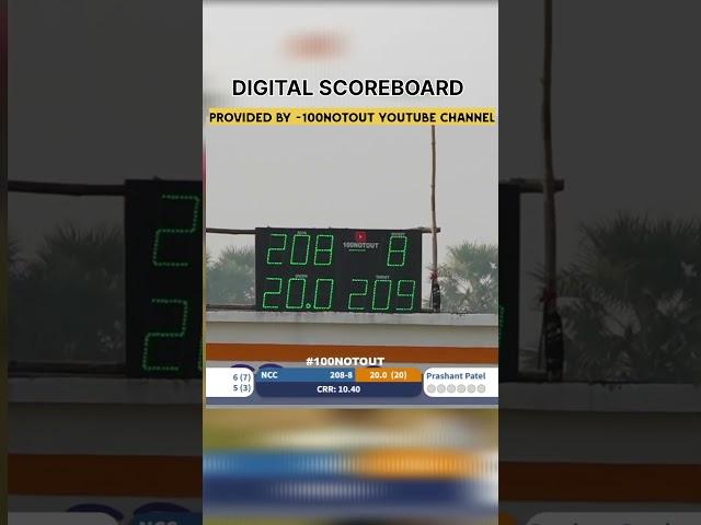 DIGITAL SCOREBORAD BY 100NOTOUT YOUTUBE CHANNEL .