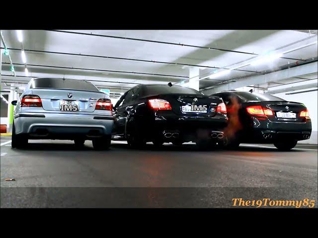 BMW///M-POWER SOUNDCHECK!! (((///M5 E39 & ///M5 E60 + ///M5 F10)))