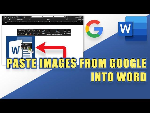 How to Copy/Paste IMAGES from Google into a WORD Document (easy!)