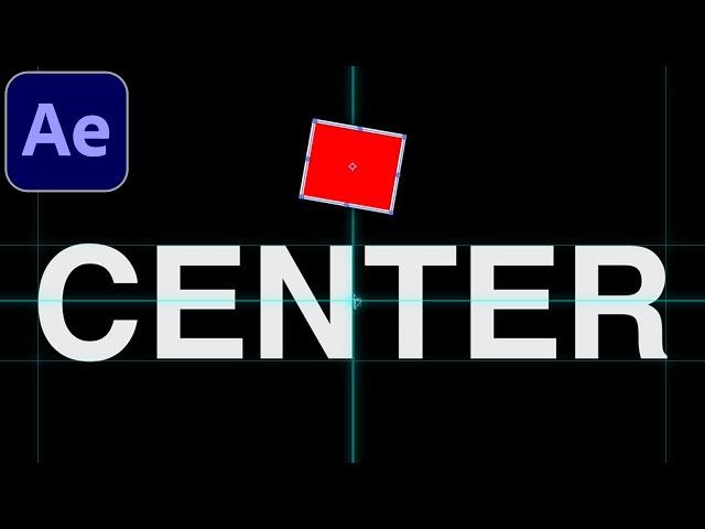 How to Center Anchor Point & Align Text in Adobe After Effects CC (Tutorial)