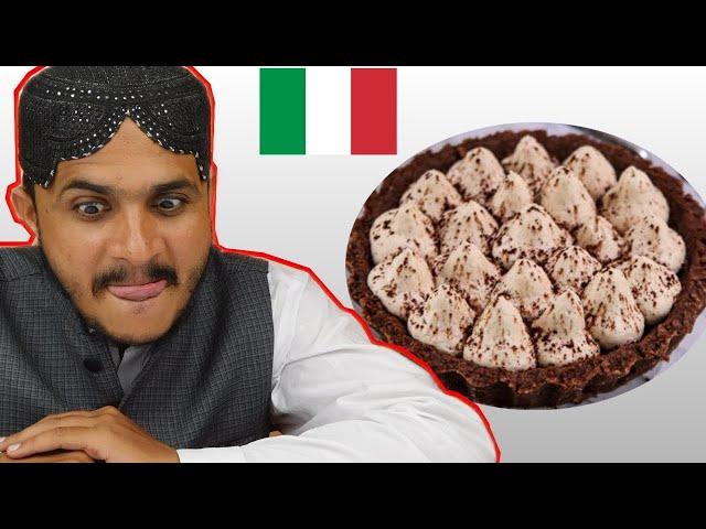 Tribal People Try Italian Tiramisu Tart