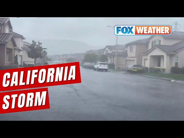 California Slammed By Atmospheric River Storm Leading To Flooding, Mudslides