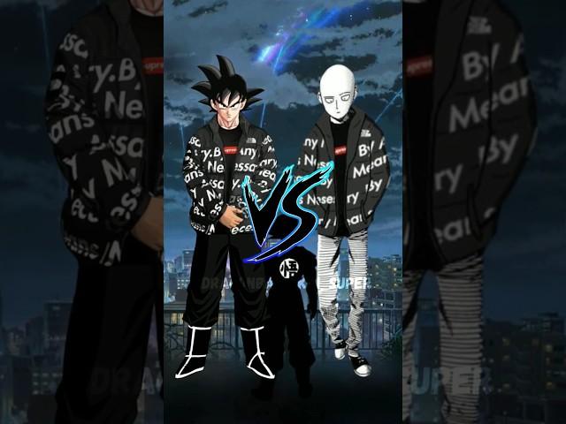 Drip Goku vs Drip Saitama Comparison Video #goku #dragonball #saitama #anime