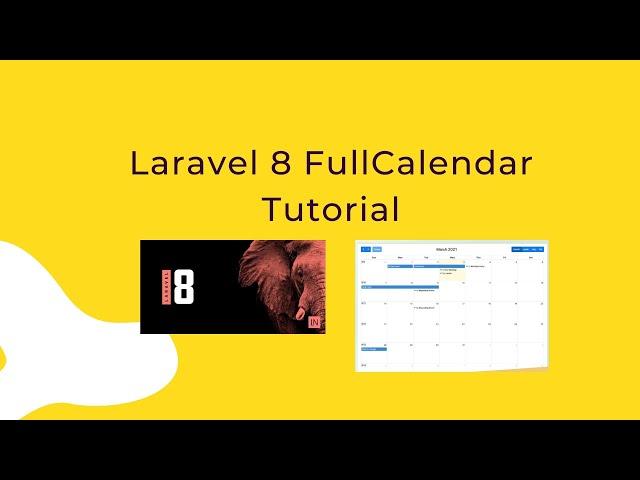 Laravel 8 FullCalendar Tutorial