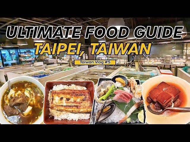 Ultimate TAIPEI Food Tour: Michelin ⭐ Must Eats, Beef Noodle Soup, Sushi & Seafood Market in Taiwan!