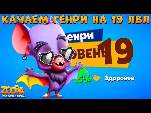 КАЧАЕМ РАДУЖНОГО ГЕНРИ НА 19 УРОВЕНЬ В ИГРЕ ZOOBA