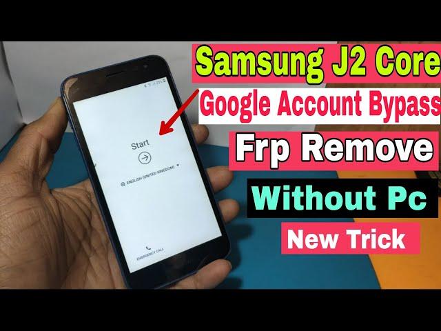 Samsung J2 Core FRP Bypass 2021 / ( SM_J260 ) Reset Google Account Bypass Without Pc | No bluetooth