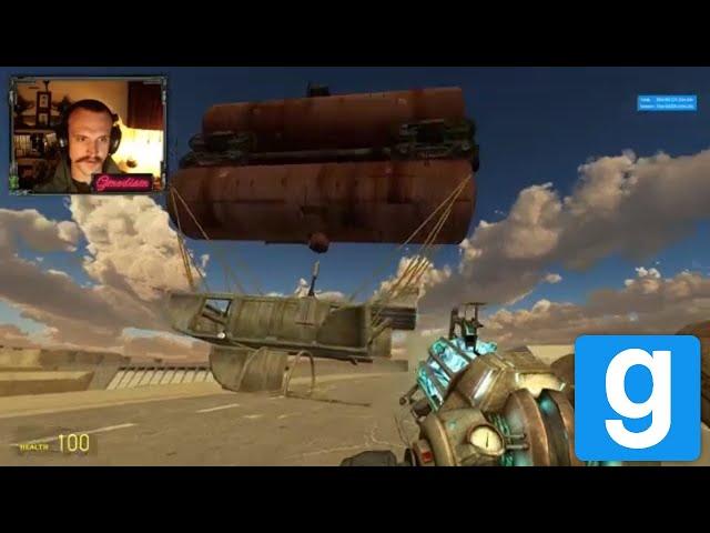 Garry's Mod - Manual Wooden Airships Test Battle on Total Nerds /w PB