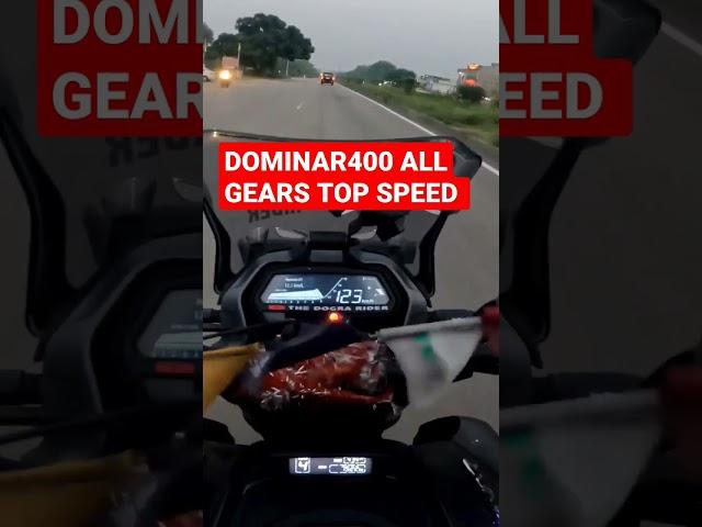 All Gears Top Speed of Dominar 400 #shorts #dominar400 #short