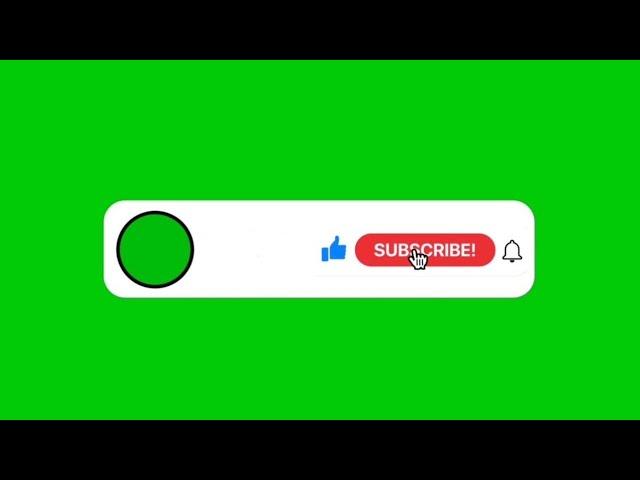 Like Subscribe Green Screen | Like Subscribe Button Green Screen