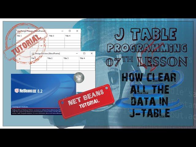 Clear All Data In J-table