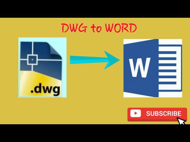 How to export AutoCAD 2017 Drawing into word file -Tutorial