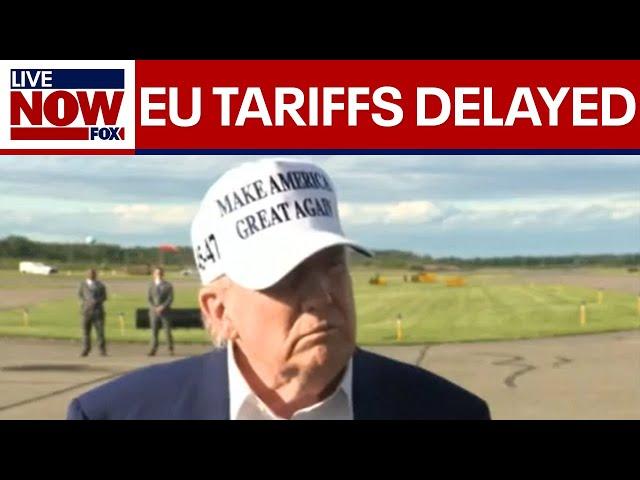 BREAKING: President Trump agrees to delay tariffs on European Union until July 9