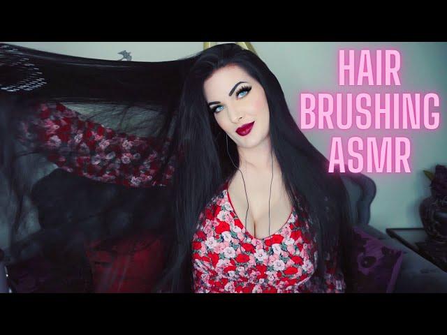 ASMR | LONG LUXURIOUS HAIR BRUSHING/ SOFT WHISPERING