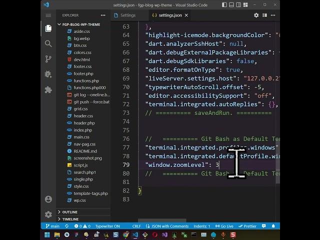 How to sort files by type in folder view of Visual Studio Code