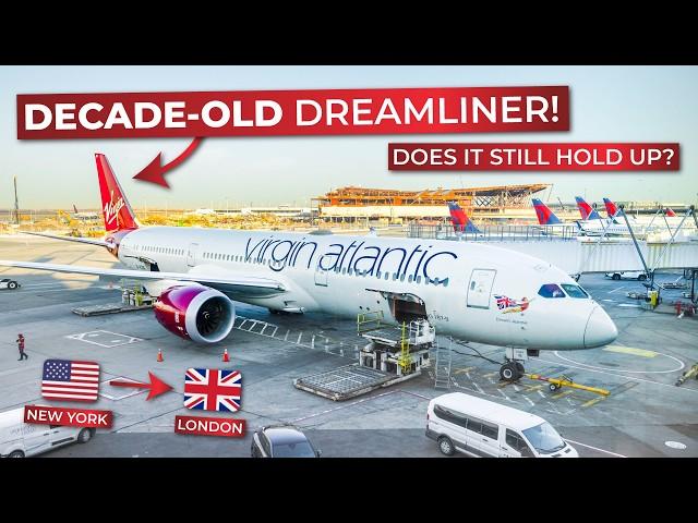 BRUTALLY HONEST | Virgin Atlantic Boeing 787-9 ECONOMY Daytime Flight from New York to London!