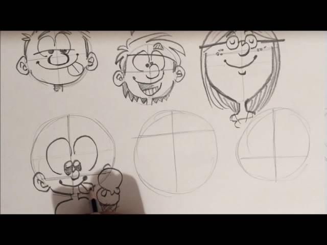 APRENDER A DIBUJAR CARICATURAS jugando con la simetría