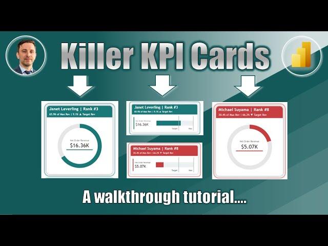 Hacking a Donut or Stacked Bar Chart in Power BI to Create a Killer KPI Card