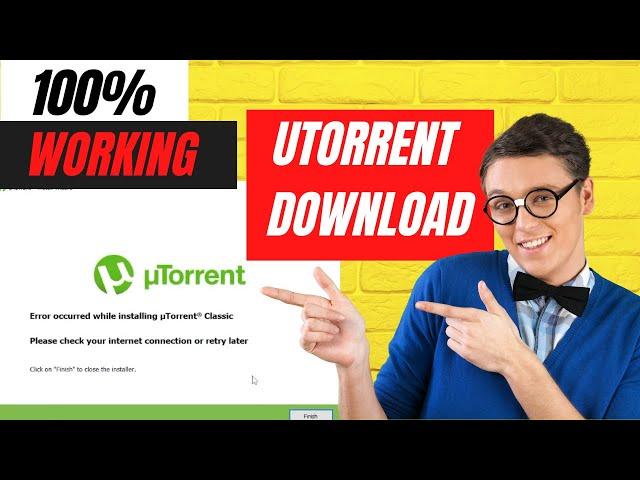 FIX uTorrent Not Installing | Please Check Your Internet Connection or retry later | 100% Working