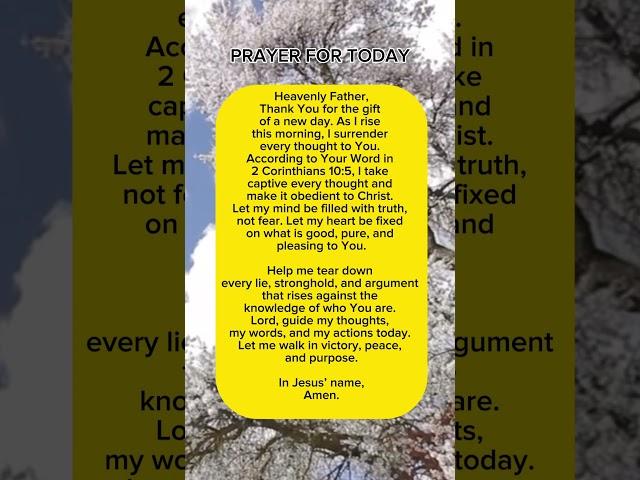 PRAYER FOR TODAY: #jesus #godisfaithful #salvation #jesuslovesyou #divinemercy #prayerworks #warrior