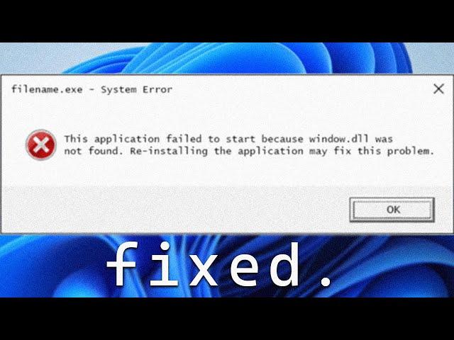 How to Fix Missing DLL Files in Windows 11 [Easy Guide]