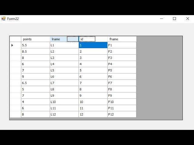 c# tutorial for beginners: How to change column order in datagridview