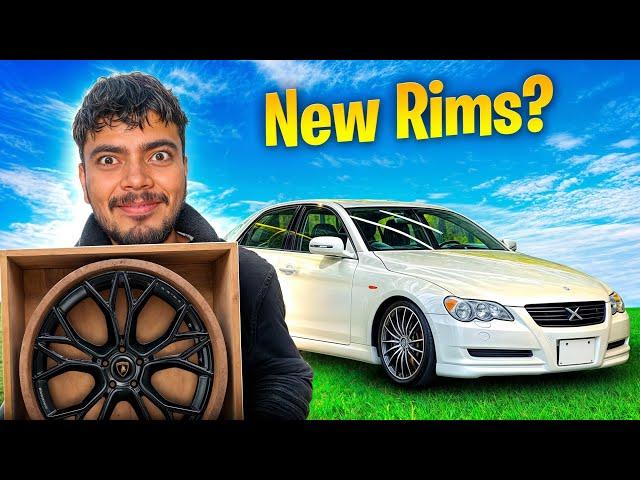 Mark X Transformation Begins!  New Rims Unveiled