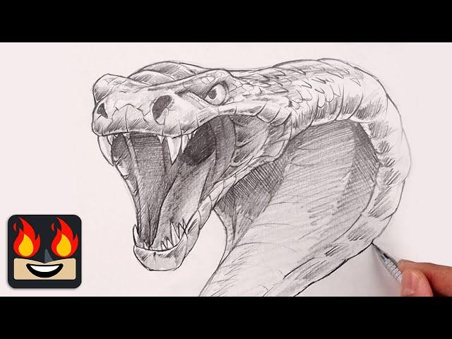 How To Draw a Cobra | Sketch Tutorial